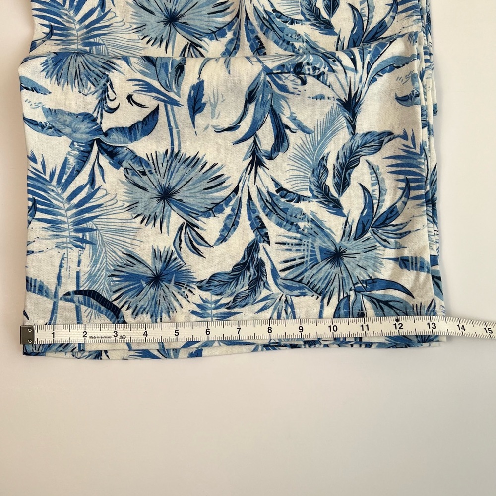 NEW Tahari Linen Print Wide Leg Pants SZ-S - Picture 8 of 10